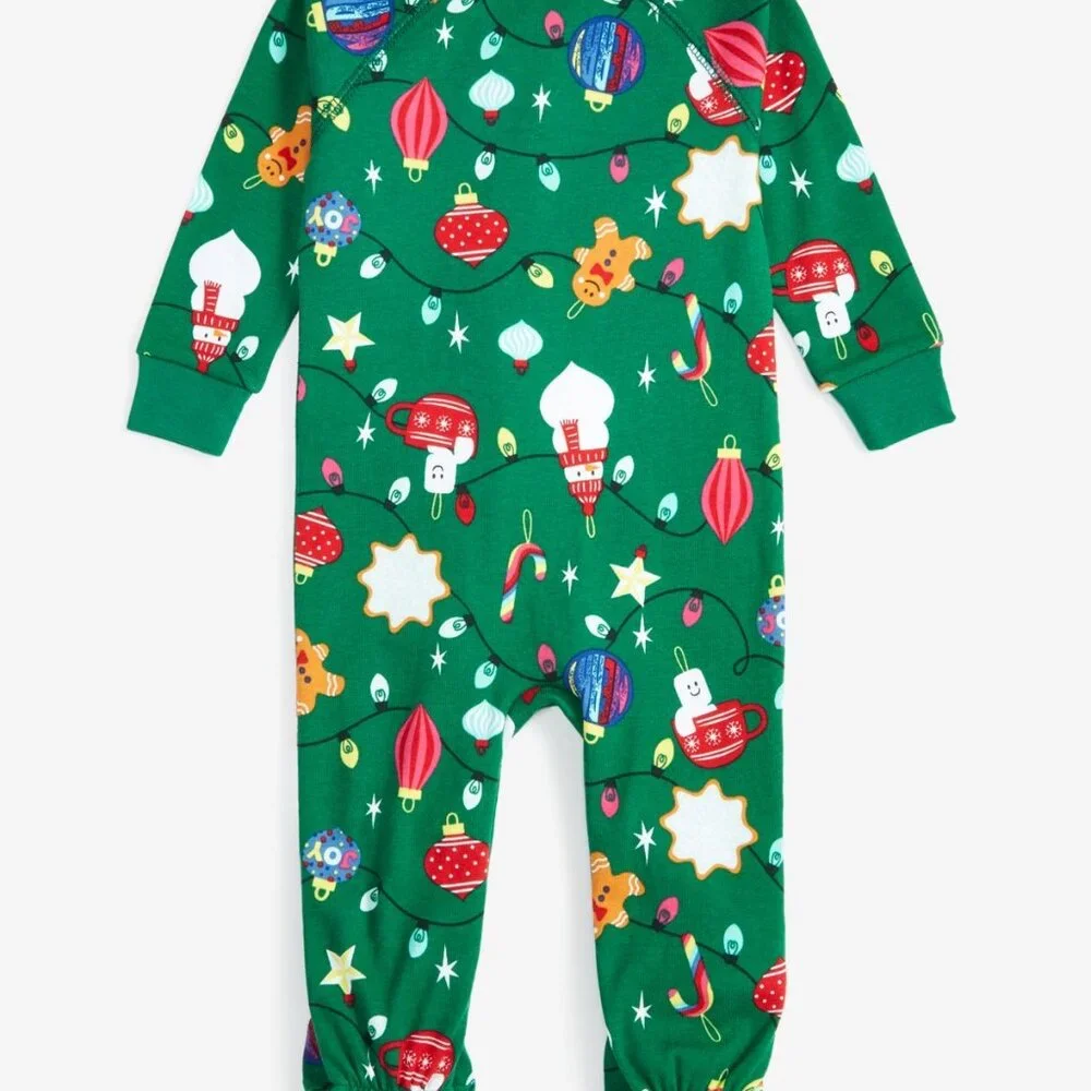 Holiday Lane Infant Ornament Cotton Matching Family Pajamas Onesie - Picture 2 of 6